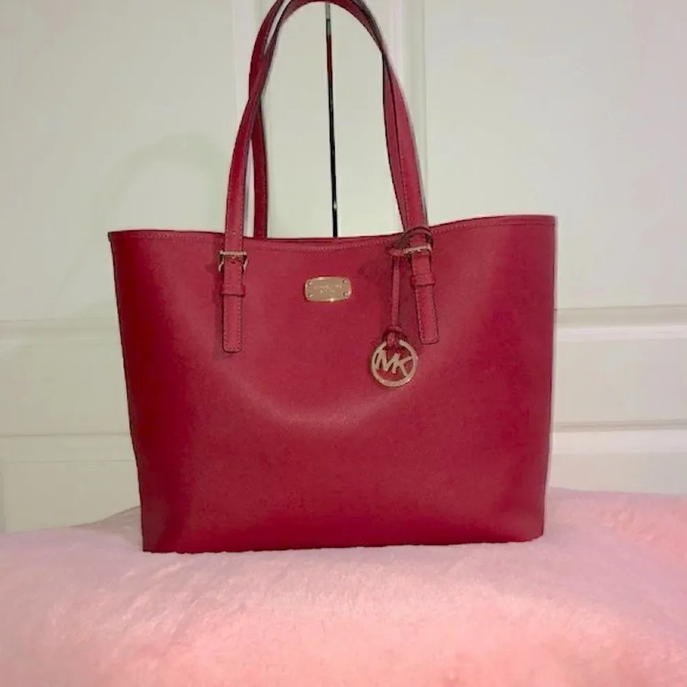 Michael Kors Jet Set Medium Tote Bag Red‎